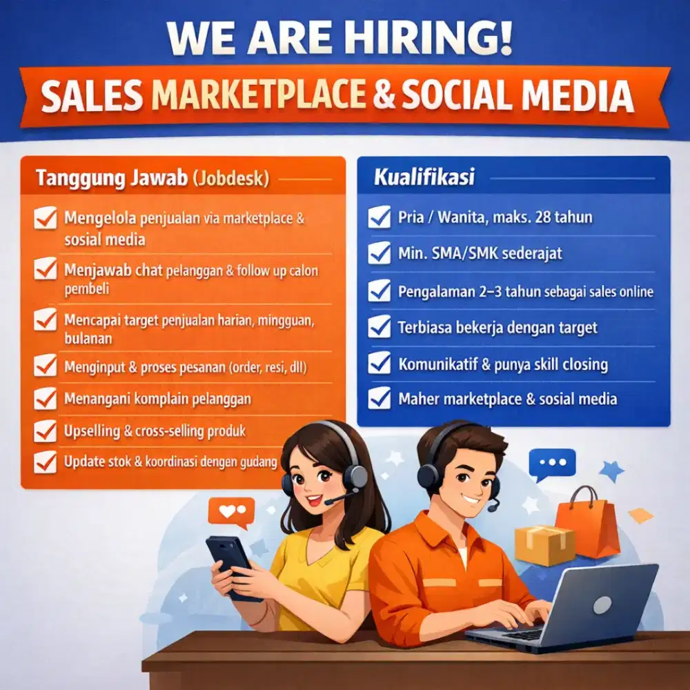 Sales Chat Marketplace dan Sosmed