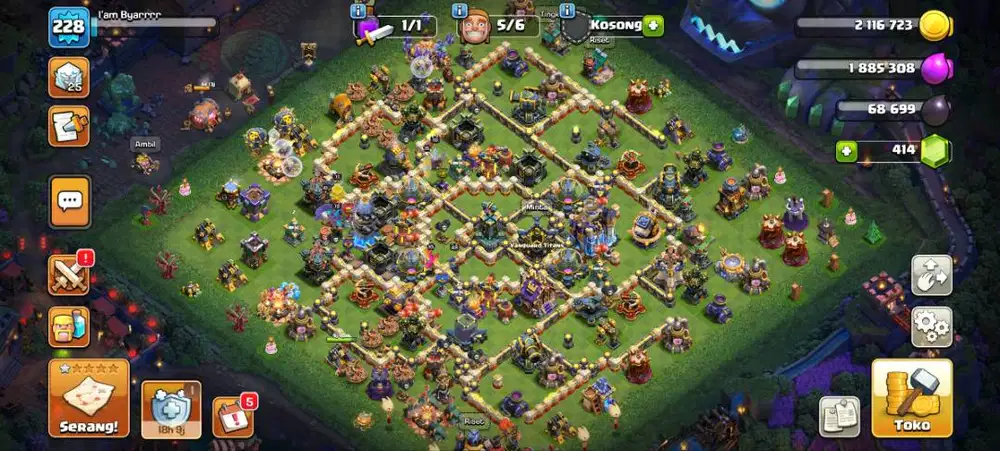 Akun coc th 18 semi max