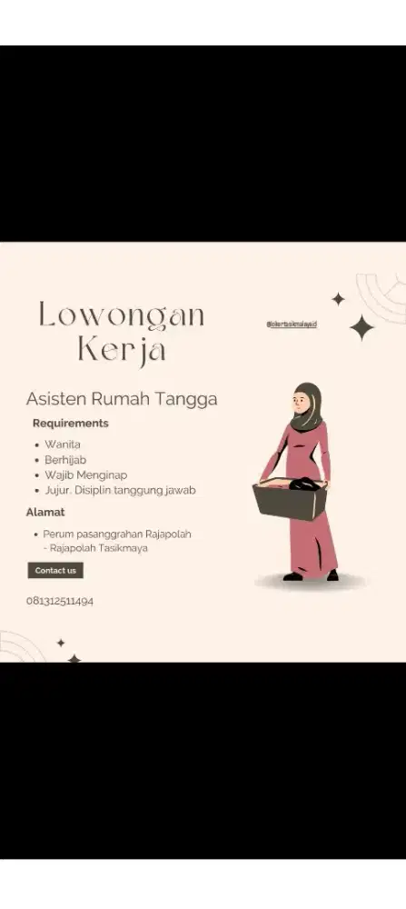 Loker asisten rumah tangga