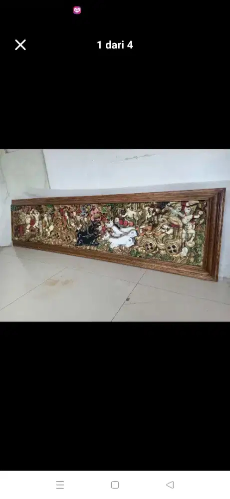 Ukiran 3D Mahabarata Rahwana Bali