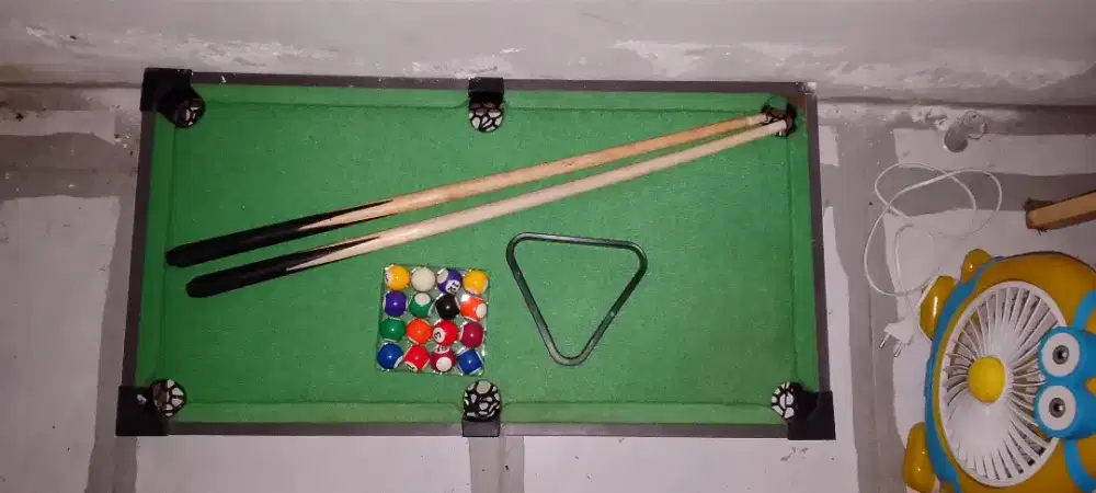 Meja biliard mini panjang 70 cm seken