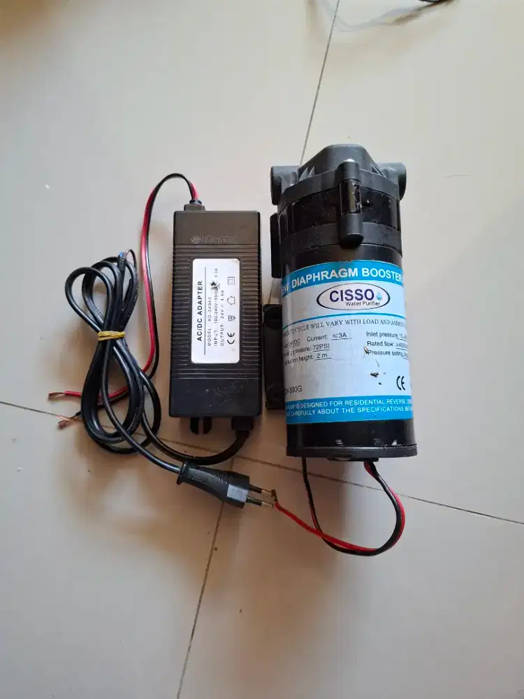 Pompa Ro cisso 500gpd+adaptor 24v 4ampere