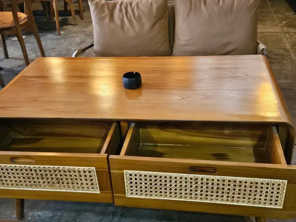 Meja Jati finishing estetik spt baru