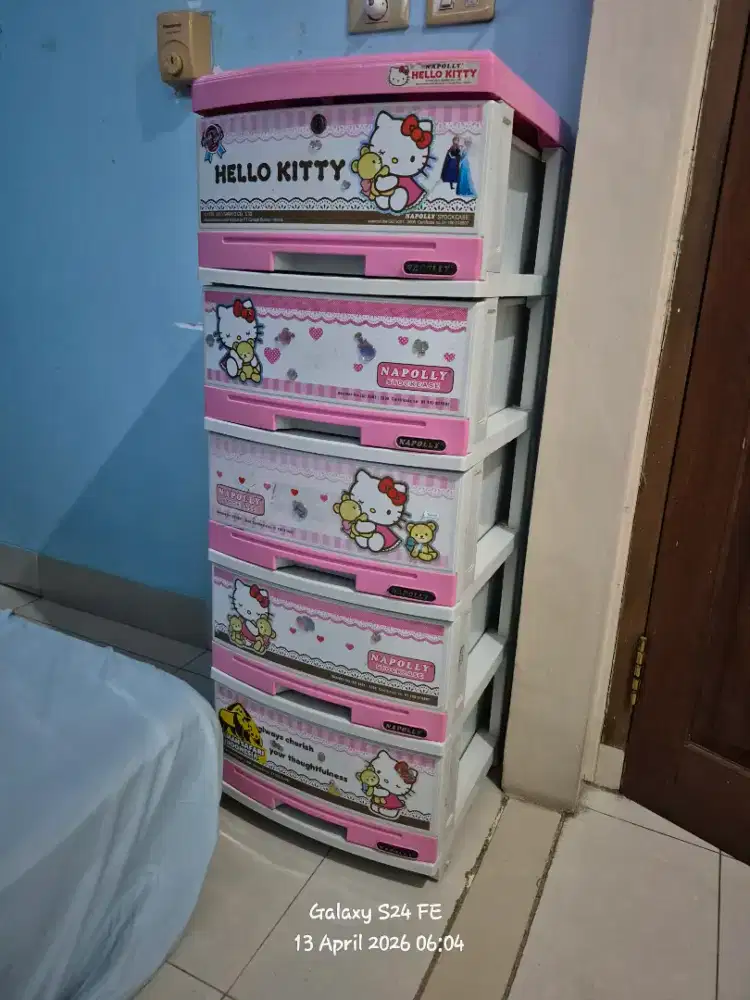 Preloved rak plastik Napolly 4 dan 5 susun