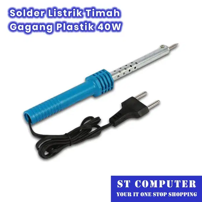 Solder Listrik Timah Gagang Plastik 40W