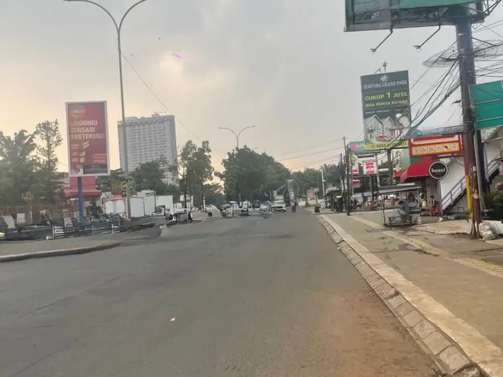 Kavling KOmersial Bagus Cocok Buat Padel, Restoran, Showroom di Jl Pahlawan Seribu BSD City