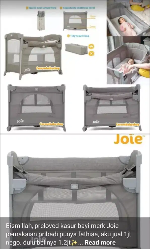 Joie Tempat Tidur Bayi