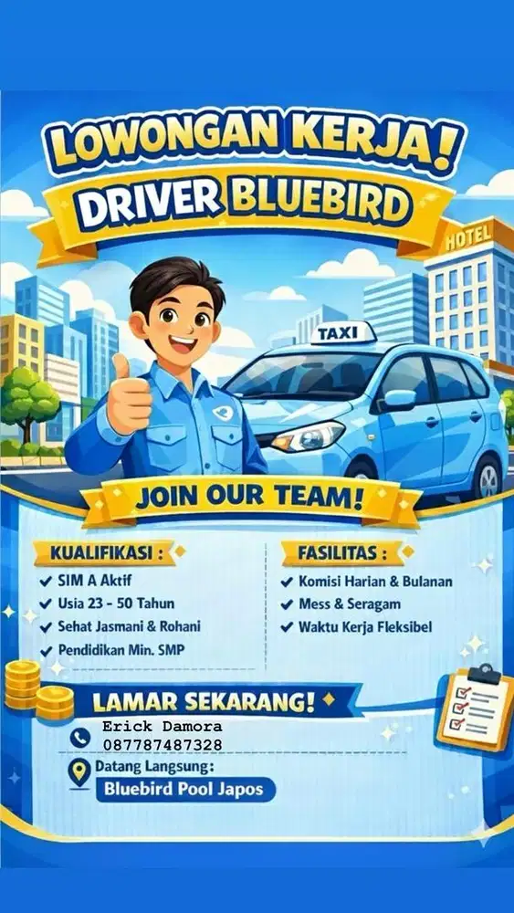 Lowongan Driver BlueBird