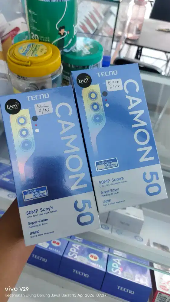 Tecno CAMON 50 8+8/128 NFC AMOLED Baru spesial promo