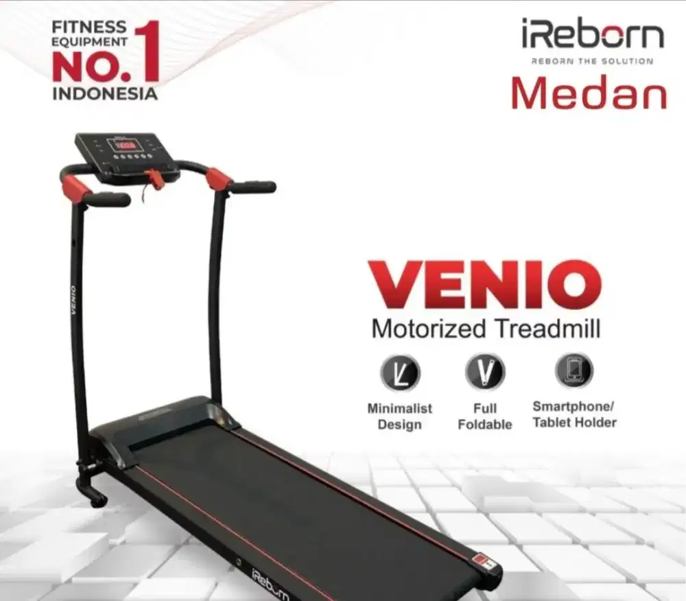 Jual alat Fitnes Treadmill Electric Venio iReborn