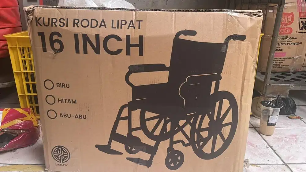 Kursi roda baru 16 inch