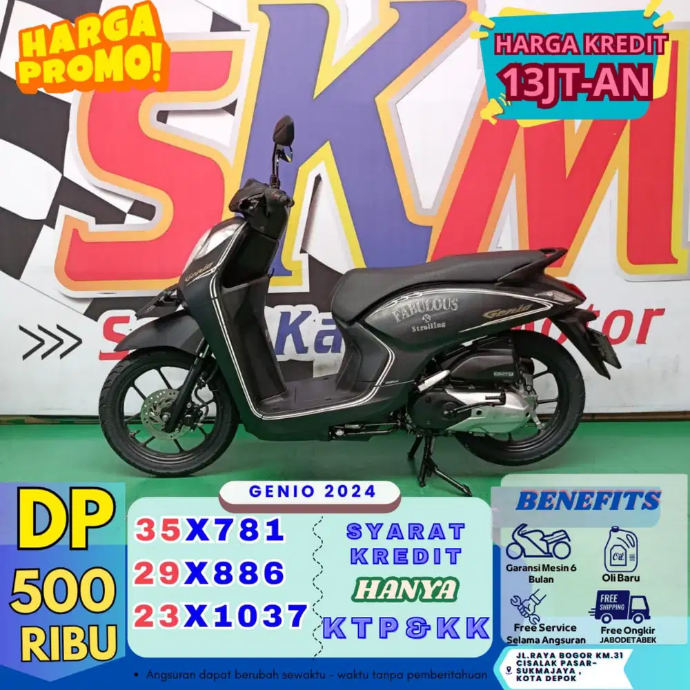 Kredit dp 500rb bawa pulang genio 2024
