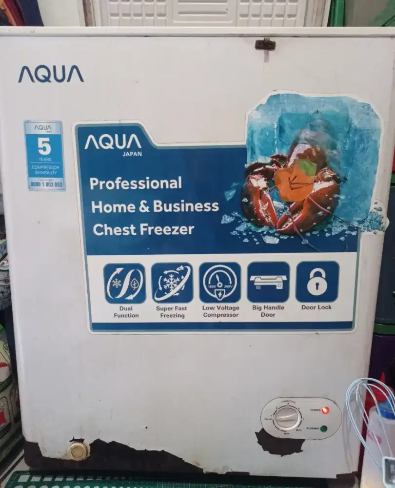 Dijual Freezer Aqua 100L Second. Low watt
