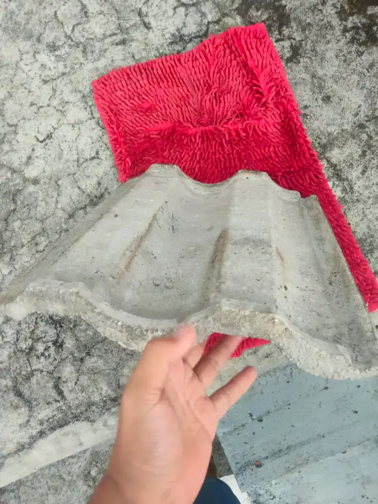 Genteng bekas bangunan model cor ambil gratis