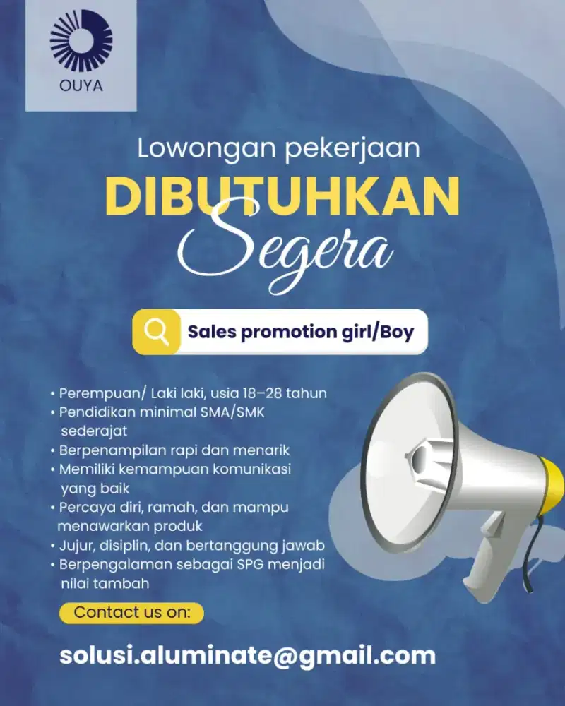 Di Butuhkan, Sales Marketing and Host Live