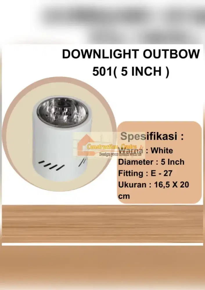lampu down light putih