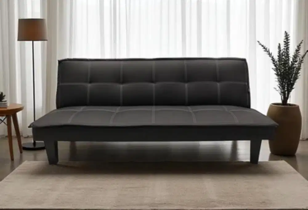 Jual baru sofabed bahan kulit sintetis mudah dibersihkan