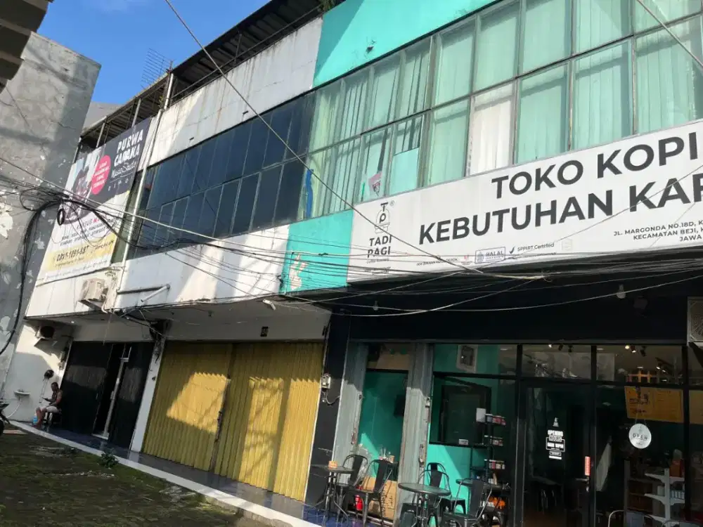 Dijual 1 unit ruko pinggir jalan Margonda Raya, Beji, Depok Jawa Barat