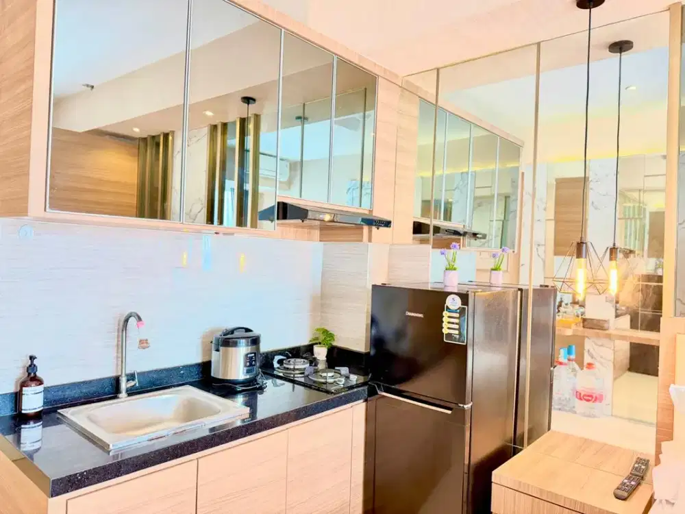 Disewakan harian apartemen Benson studio lantai 9 tembus PTC pakuwon mall