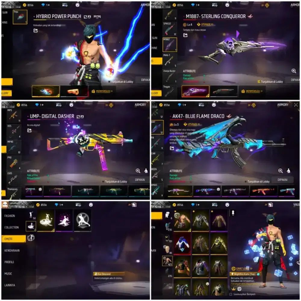 akun FF Ready jual akun Free Fire murah murah 100% Asli Tepercaya