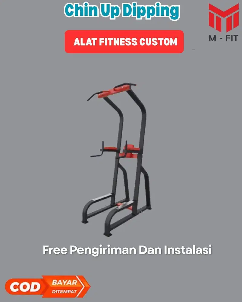 Alat Fitness Power Tower 5-in-1 - Chin Up, Pull Up, Dipping & Leg Rais