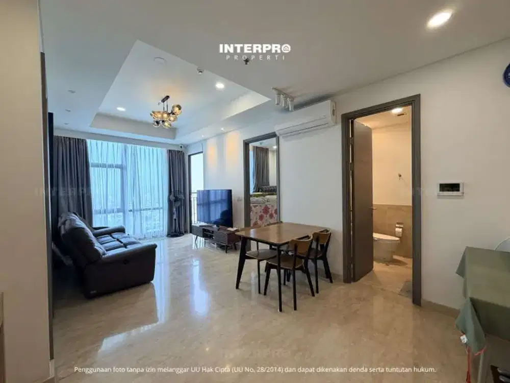 Apartemen 2 Bedroom Dijual Aerium Permata Buana Semi Furnished - Luas 99m2