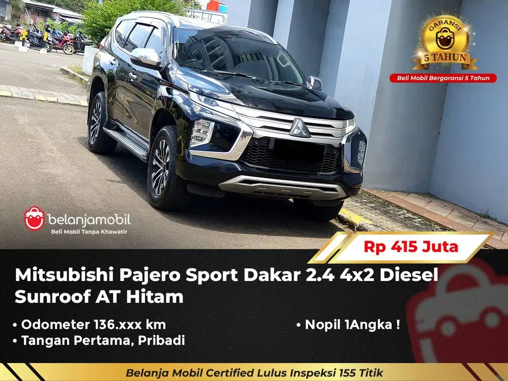 [GARANSI 5TH] Mitsubishi Pajero Sport Dakar 2.4 4x2 Sunroof 2021/2022