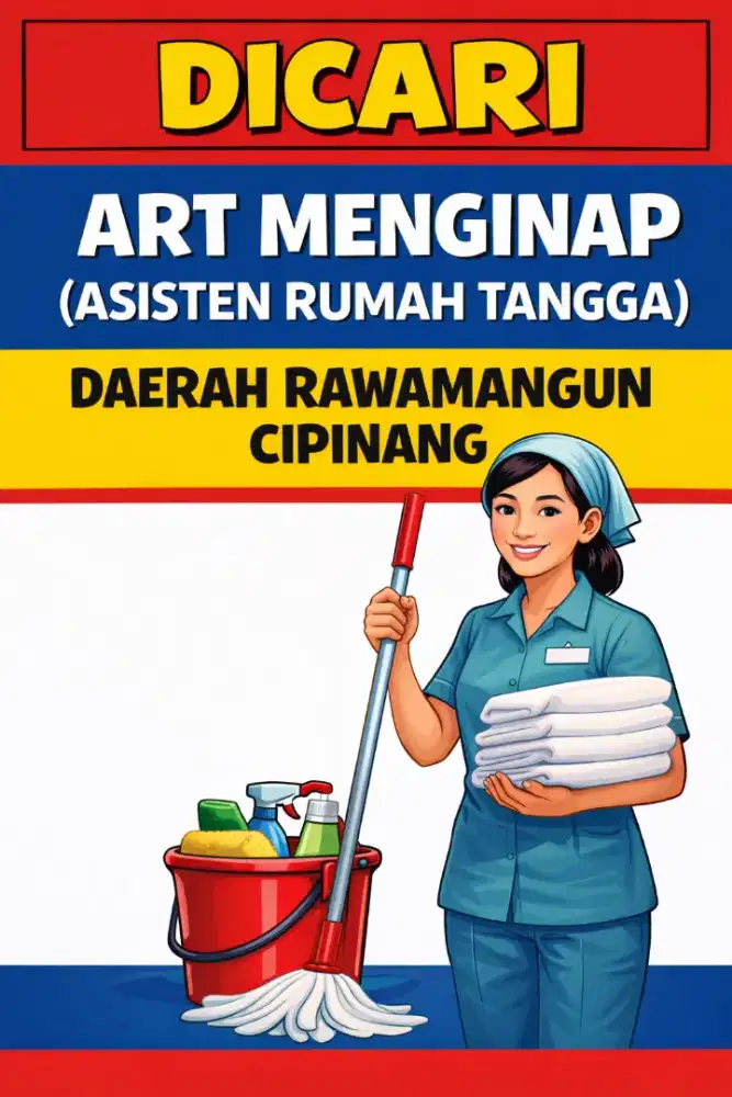 ART Asisten Rumah Tangga Menginap -Rawamangun JAKTIM