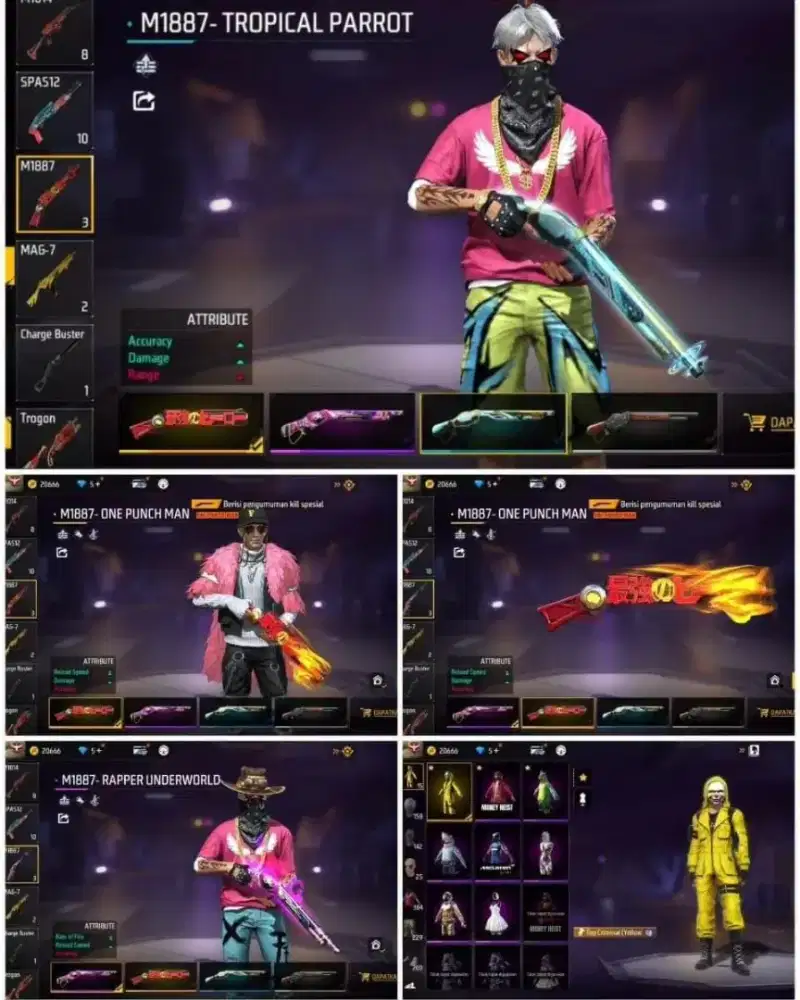 akun FF Ready jual akun Free Fire murah murah 100% Asli Tepercaya