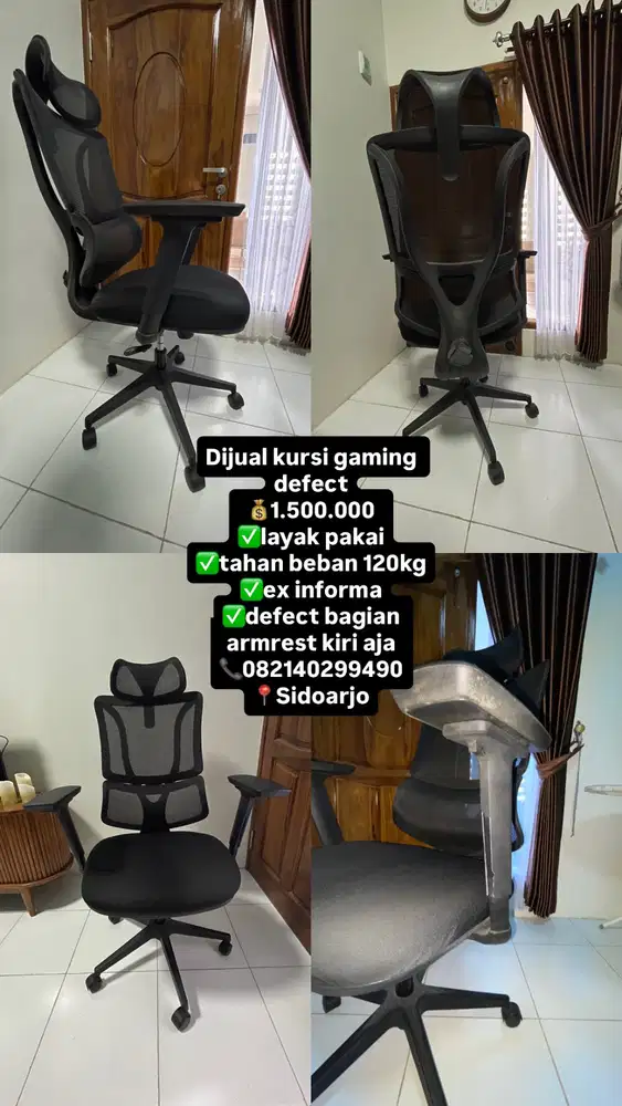 KURSI GAMING INFORMA DEFECT