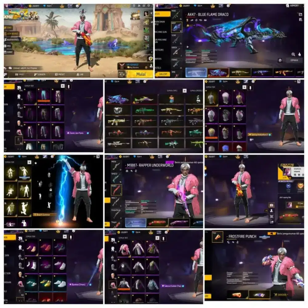 akun FF Ready jual akun Free Fire murah murah 100% Asli Tepercaya