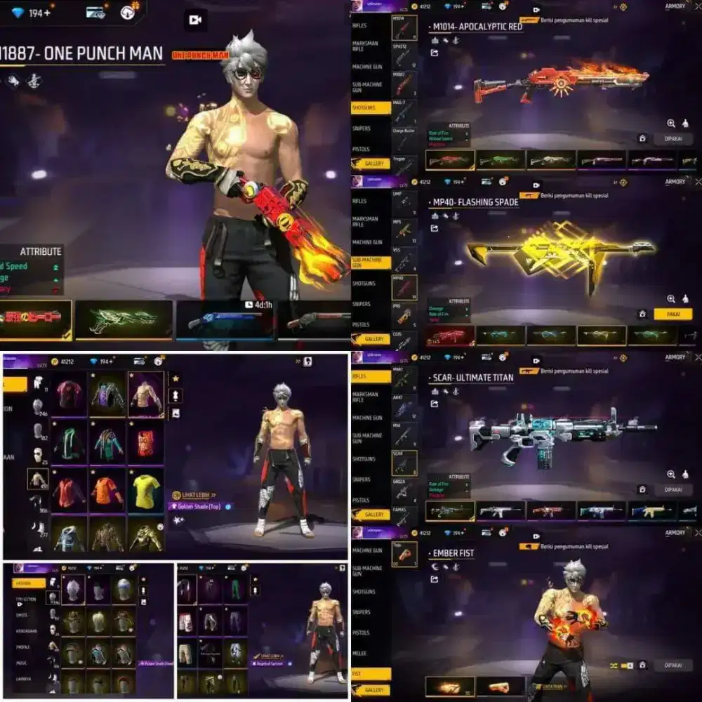 akun FF Ready jual akun Free Fire murah murah 100% Asli Tepercaya