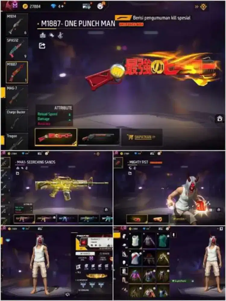 akun FF Ready jual akun Free Fire murah murah 100% Asli Tepercaya