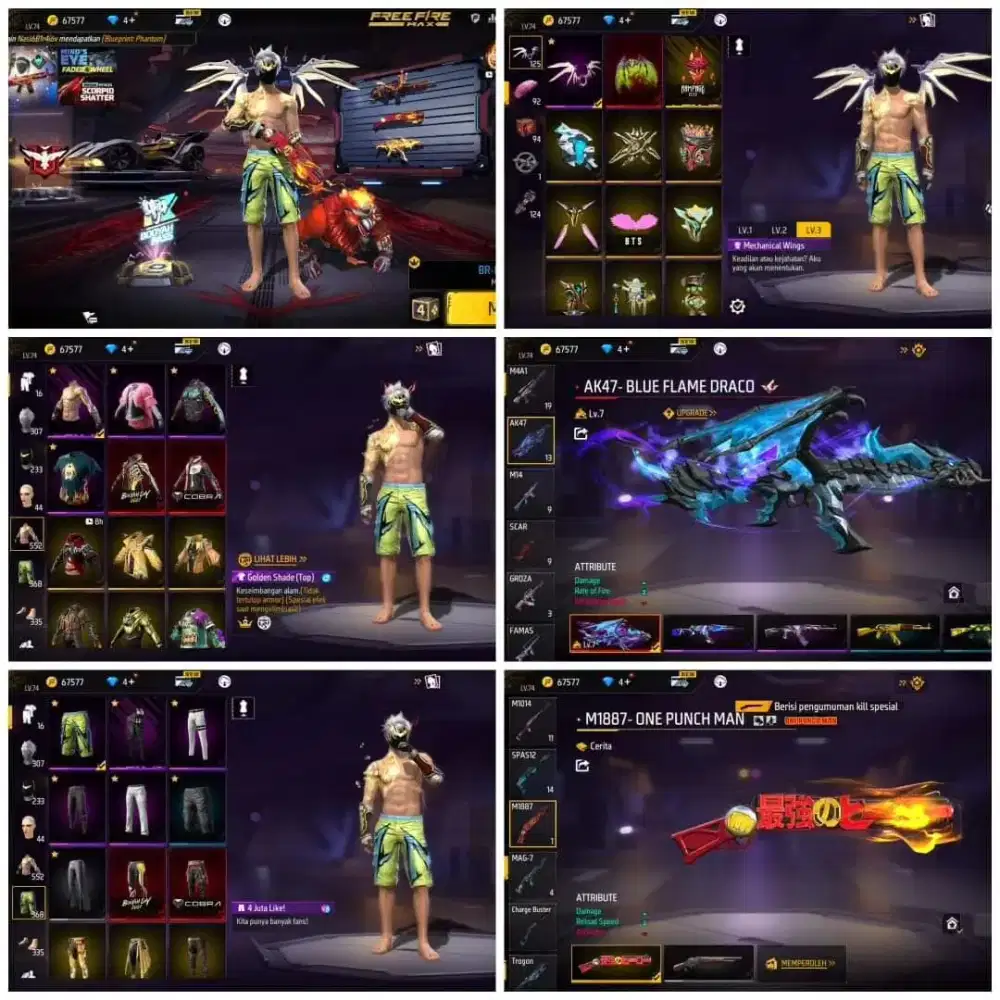 akun FF Ready jual akun Free Fire murah murah 100% Asli Tepercaya