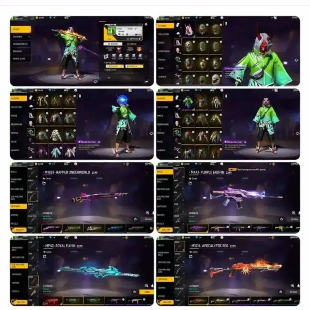 akun FF Ready jual akun Free Fire murah murah 100% Asli Tepercaya