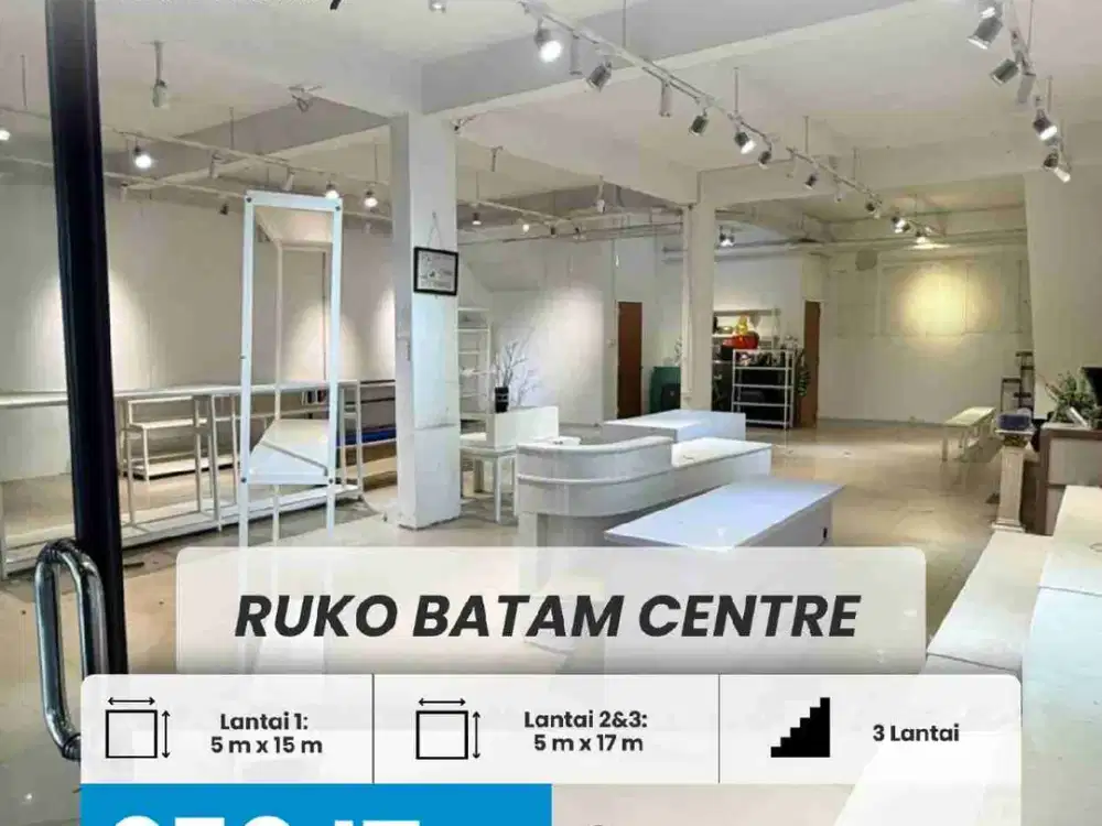 DISEWAKAN Ruko lokasi strategis dikawasan Batam center