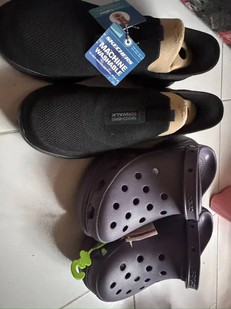 Crocs Bae Clog & Skechers Go Walk 7