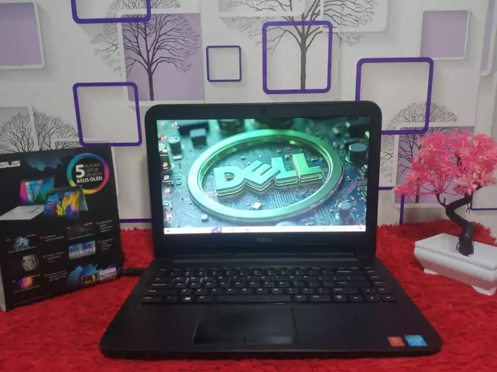 Promo ini itu laptop Dell kuat kokoh siap pengetikan dan skripsi
