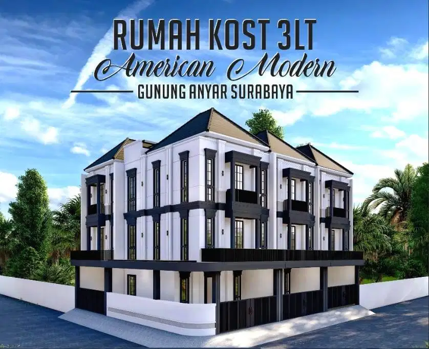 Rumah Kos Modern 3 Lt - 11 Kamar - Area Kampus Upn , Sekitar Merr