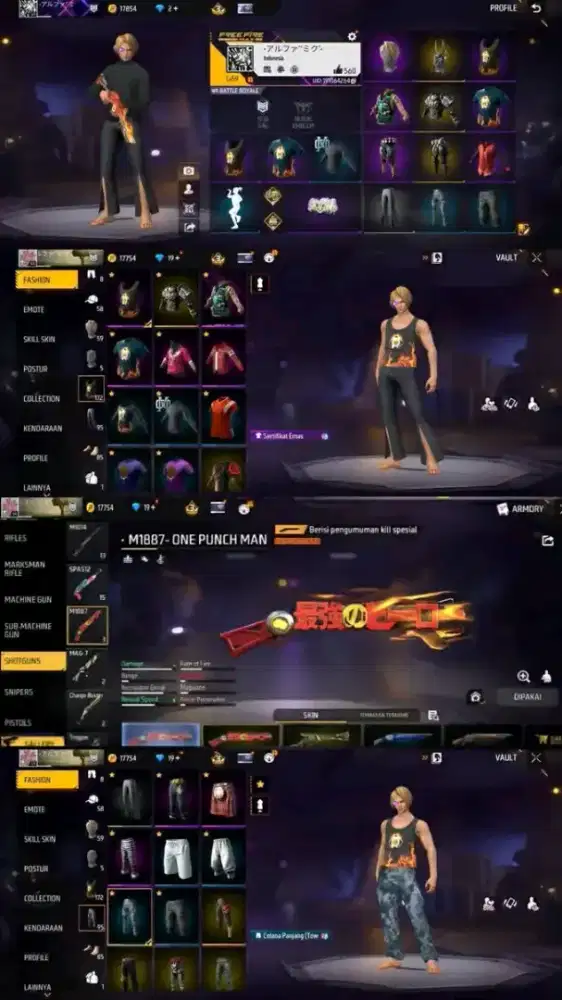 akun FF Ready jual akun Free Fire murah murah 100% Asli Tepercaya