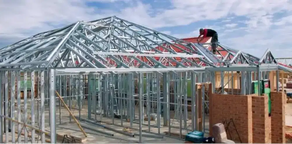 Menerima jasa bongkar pasang atap baja ringan dan wf