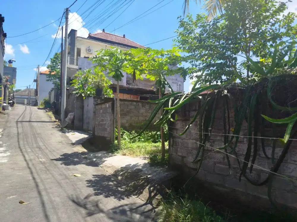 Jual Tanah Bagus Murah Di Jln GitaSura Peguyangan Denpasar  Utara Bali. Dekat Ke Jln. Ahmad Yani Utara, Wr Mina, Nangka Selatan, Cekomaria,