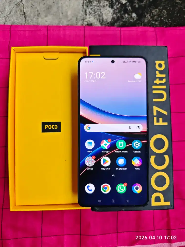 Poco F7 Ultra 12/256 Fullset ori segel mulus no minus garansi ON 2027