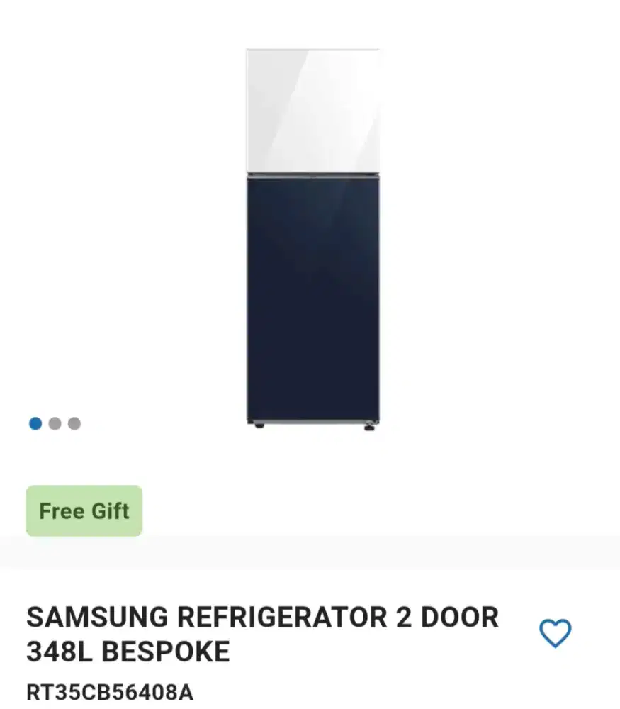 SAMSUNG REFRIGERATOR 2DOOR 348L BESPOKE