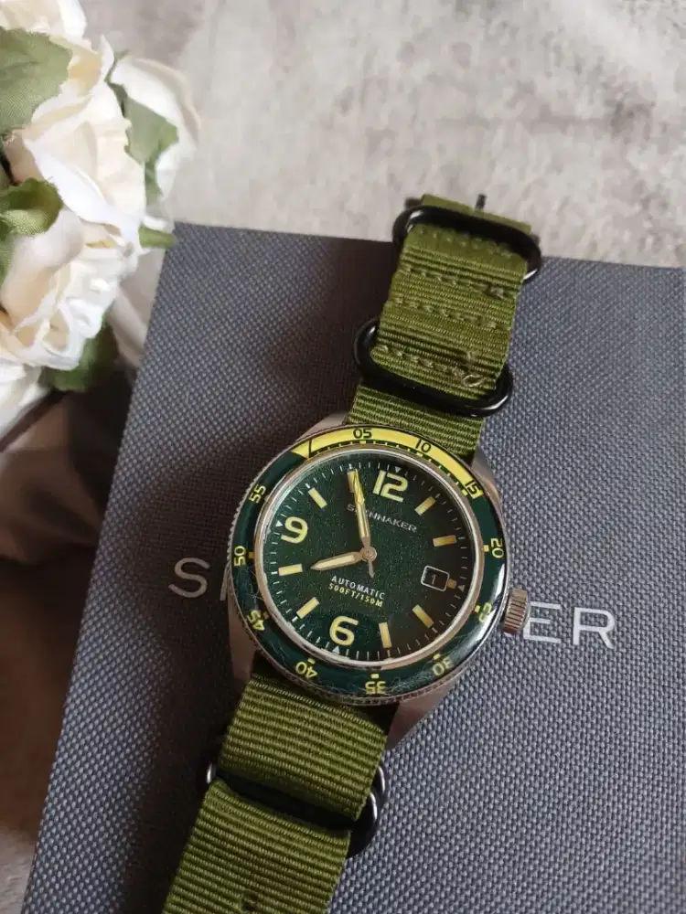 Jam Tangan Spinnaker Ori 100% type Fleuss SP 5055 OC Man Lagoon