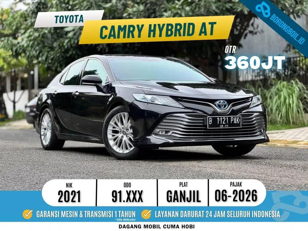 NEW CAMRY HYBRID 2021 HITAM RECORD FULLSET ISTIMEWA