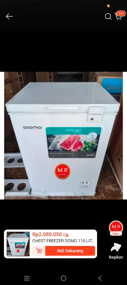 Freezer 100 liter Domo