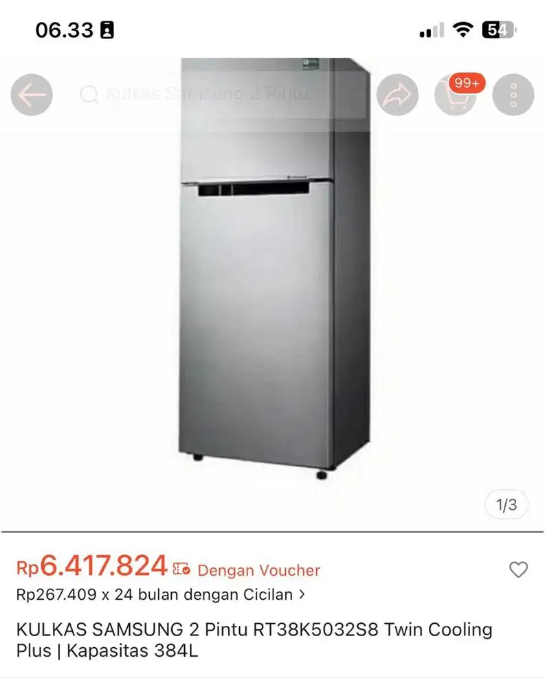 kulkas samsung 2 pintu