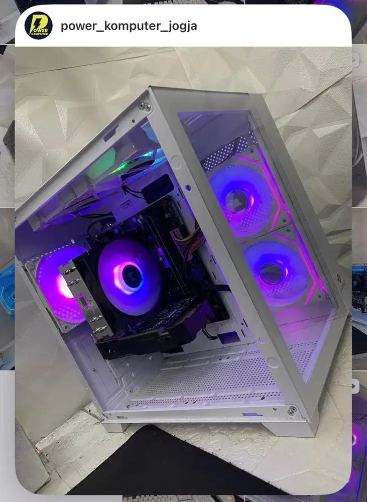 PC Intel i3 12100F Rx 580 8Gb Ram 16Gb Ssd 128Gb Wifi Psu 550W Kencang