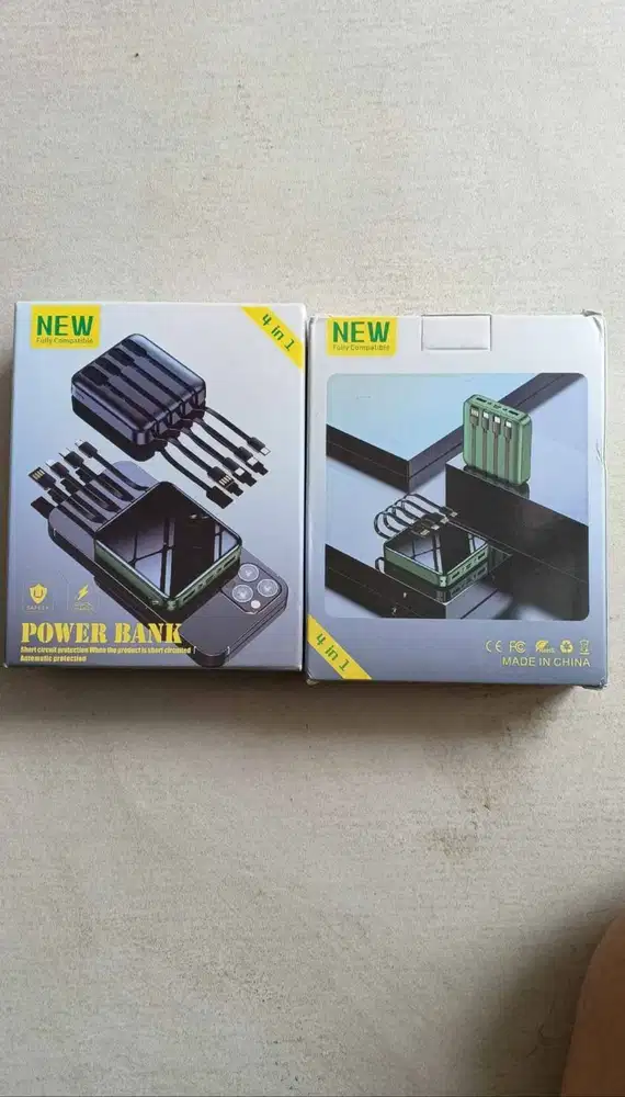 Powerbank All in One 6 Kabel Built-in Fast Charging Multi Port